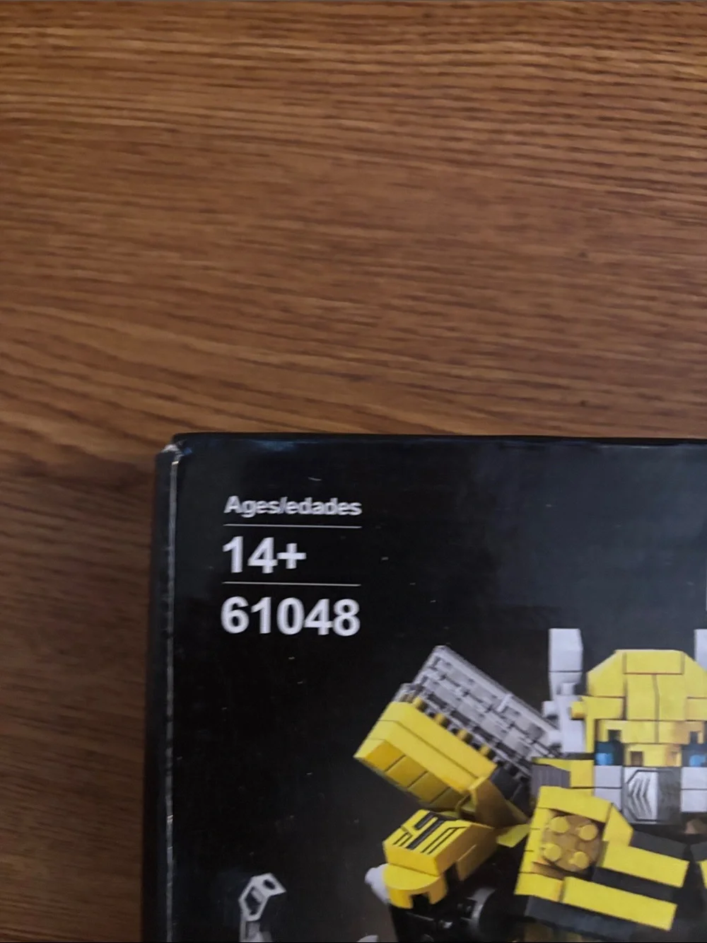 Transforming Black and Yellow 2-in-1 Robot and Vehicle Building Set.